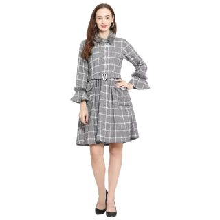 RVS FASHION MART  Cotton Bell Sleeve Self Design Coat at Rs.626